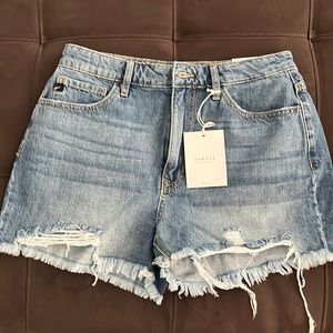 Fringed Jean shorts